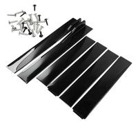 Minigonna laterale Rocker Per Civic 1 Paio Pannelli Estensione 2 M Splitter Labbra Gradino Esterno ABS Minigonne Laterali Auto(D-Model Black)