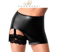 Minigonna Noir Aderente Nera con Reggicalze e Pizzo Powerwetlook Sexy