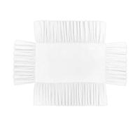 Minigonna per lettino Gonna for culla morbida ed elastica for letto for camera da Facile installazione Volant pieghettato(White)