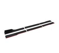 Minigonne Estensione Minigonne Laterali Per Lexus RC350 RC300 F 78,7'' Estensione Pannello Splitter Inferiore Diffusore Kit Carrozzeria Parte Esterna Laterali Spoiler(Black with Red side)
