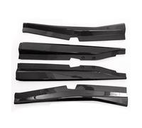 Minigonne Laterale Per Chevy Per Corvette C7 Z06 Per Stingray 2 Porte 2014-2019 Minigonne Laterali Estensione Splitter Parafango Carbon Look Nero Lucido(Aspetto in fibra di carbonio)