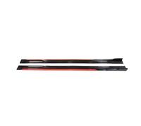 Minigonne Laterale Per XPENG P7 2023 2024 2M/2.18M Spoiler Per Labbra Con Alette Laterali Universali Per Auto Nero Lucido/nero Rossastro/fibra Di Carbonio(Red*black 2m)