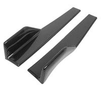 Minigonne laterali auto 2PCS Universale Per Per Mustang GT Per Shelby GT500 2000-2022 Copertura Minigonna Laterale Protezione Parafango Kit Corpo Spoiler Labbro(Aspetto fibra di carbonio)