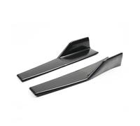 Minigonne laterali auto 2PCS Universale Per Per Mustang GT Per Shelby GT500 2000-2022 Copertura Minigonna Laterale Protezione Parafango Kit Corpo Spoiler Labbro(Nero)