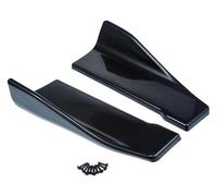 Minigonne Laterali Auto Fibra Carbonio Finiture Nere Lucide Spoiler Laterale Paraurti Anteriore Labbro Posteriore Ali Bilanciere Gradino Minigonna laterale Rocker(Black)