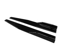 Minigonne Laterali Auto Per Cadillac Serie XTS XT5 ATS CT6 CT4 75 Cm Paraurti Universale Diffusore Spoiler Grembiuli Ali Protezione Auto Minigonne Laterali Inferiori(Nero lucido)