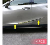 Minigonne laterali del corpo della porta cromate modanatura trim per Lexus UX200 UX250h UX300 dal 2019 al 2024