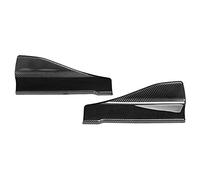 Minigonne laterali in carbonio per auto, Minigonna laterale per auto da 35 cm/Paraurti posteriore Splitter per labbra Grembiuli alettati Fibra di carbonio compatibile con automobili universali