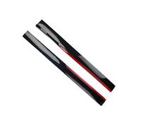 Minigonne Laterali In Fibra Di Carbonio Spoiler Paraurti Splitter Per Labbro Estensioni Laterali Linea Di Fondo Minigonne Laterali Universali Per Auto Gonna Laterale Estension(Black red)