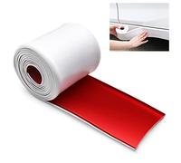 Minigonne laterali per auto, universali, antigraffio. Protezione laterale universale in gomma antigraffio per berline, camion, SUV, protezione paraurti in gomma, 8 cm x 4 m, colore bianco