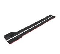 Minigonne Laterali Per Civic Per Benz Per BMW ABS 2M/2.2M Minigonne Laterali Universali Pannelli Sottoporta Splitter Per Labbra 6 Pezzi Spoiler Laterali Gonna Laterale Per Auto(Black red 2.2m)