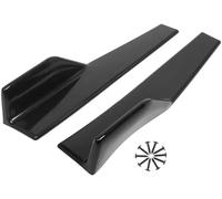 Minigonne Laterali Rocker Pannello Kit Carrozzeria Con Estensione Della Copertura Del Grembiule, Diffusore Alettone Posteriore Da 45 Cm Per Ford Per Mustang GT GT500(Nero lucido)