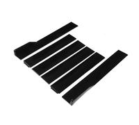 Minigonne Laterali Splitter 6 Pezzi Minigonne Laterali Universali ABS Nere Pieghevoli Per Esterni Per Automobili, Lato Inferiore, Fondo Linea