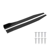 Minigonne Laterali Universali da 2 Pezzi Gonna Laterale per lo Styling della Carrozzeria Dell'auto Diffusore Ad Alette per Labbra Splitter 120 CM 47.2 Pollici Nero Lucido