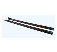 Minigonne Laterali Universali Per Auto 2 Pezzi Splitter Ad Alette Spoiler Laterale Per Ford Per Mustang Per Focus RS ST Per Fiesta Per Mondeo Spoiler paraurti anteriore(Nero lucido)