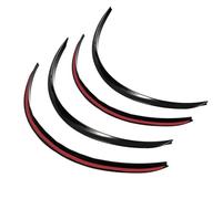 Minigonne Universali Auto Parafanghi universali in gomma for auto, camion, 4 pezzi, for passaruota, sopracciglio, labbro, strisce adesive antigraffio, parafanghi, protezione(Glossy Black)