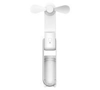 Miniii Pocket Hand Fan - Ventilatore da scrivania personale pieghevole | Ventilatore manuale ricaricabile | Ventilatore ricaricabile USB per il trucco domestico all'aperto | 2 in 1 Ventilatore a mano