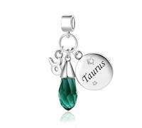 MiniJewelry Charm con pietre zodiacali scintillanti per braccialetti Pandora Moments