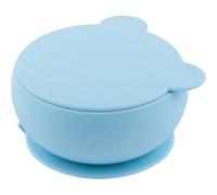 MinikOiOi Bowly - Blu minerale 101080003 Piatto fondo con coperchio e vetosa sul fondo