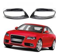 MINIKS Copriobiettivo Trasparente per Faro Anteriore Auto per Audi A4 B8 S4 2009 2010 2011 2012, Sostituzione Copertura del Lente Faro Sinistro Destro Lampada Fanale Auto Paralume,A/Left