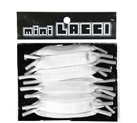 miniLACCI, Lacci elastici per scarpe Unisex, Velluto Bianco, Taglia unica