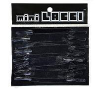 miniLACCI, Lacci elastici per scarpe Unisex, Velluto Nero, Taglia unica