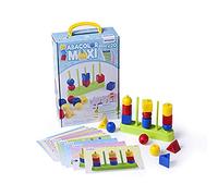Miniland Abacolor Maxi, Abaco con Blocchi Solid e Colori Audaci, Multicolore, Small, 45309