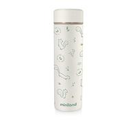 Miniland 89262 Thermos per liquidi da 450ml con motivi naturali, borraccia bambini, Verde