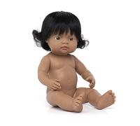 Miniland- Baby Doll Hispanic Bambini Bambola ispanica Senza Biancheria Intima, Multicolore, MLE31058