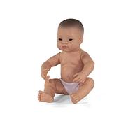 Miniland Bambola 15 3/4'' Neonato Asiatico - Made in Spagna, anatomicamente Corretta, qualità
