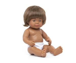 Miniland Bambola 15'' Autralian Aboriginal Boy (Polybag) - Made in Spain, Anatomicamente Corretto, Qualità, Inclusione