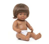 Miniland Bambola Australian Aboriginal boy 38cm in scatola al dettaglio con bian