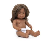 Miniland Bambola del bambino australiano ragazza aborigena 38cm in scatola al mi