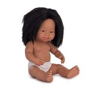 Miniland Bambola ispanica con sindrome di Down (Polybag) - Made in Spain, anatomicamente corretta, qualità, inclusione
