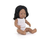 Miniland Bambola ispanica da 38,1 cm (Scatola), Prodotta in Spagna, anatomicamente Corretta, qualità, inclusione