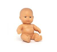 Miniland Bambola neonato pelle chiara 21 cm per immaginare e imparare | Design anatomico realistico, compatibile con Miniland Dolls, favorisce lo sviluppo emotivo a partire da 10 mesi