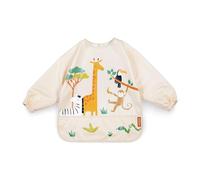 Miniland - Bavaglino Impermeabile con Maniche, Bavaglino per l’Asilo (Jungle)