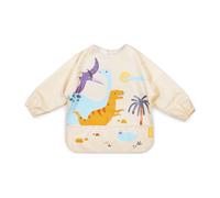 Miniland - Bavaglino Impermeabile con Maniche, Bavaglino per l’Asilo (Jurassic)