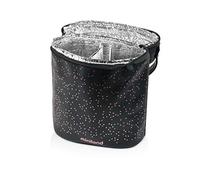 Miniland Borsa Isotermica Doppia Per Biberon E Thermos Portabiberon Termico Collezione Deluxe Rose, Nero