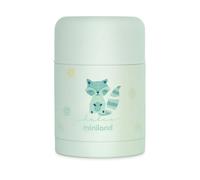 Miniland Food Thermy Mint. 600ml termo papillero realizzato in doppio strato di acciaio che mantiene il cibo freddo o caldo per ore.