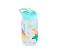 Miniland - Bottiglia per Bambini in Tritan da 450ml, Borraccia con Cannuccia e Manico Ergonomico, Lavabile in Lavastoviglie (Jurassic)