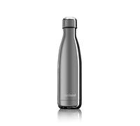 Miniland Bottle Deluxe Silver 500ml, bottiglia termica in acciaio inox, che mantiene la temperatura per più di 24 ore 89400
