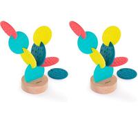 Miniland Cactus sensoriale nidificabile. Per bambini a partire da 12 mesi, realizzato con materiali sicuri. Collezione Feel to Learn (Confezione da 2)