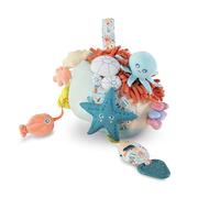 Miniland Centro attività per Neonati | Stimolazione sensoriale Marina con Texture | Massaggiagengive | Sonaglio Rimovibile e Suoni per Lo Sviluppo Infantile | Sensorial Reef