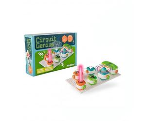 Miniland - Circuit Genious: Set di 32 esperimenti elettrici, gioco STEM per imparare l'elettricità in modo divertente e sicuro, per bambini e bambine dagli 6 anni