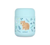 Miniland Contenitore Termico per Alimenti 280 ml in Acciaio Inox, Chiusura Ermetica e Isolamento a Doppia Parete | Bear