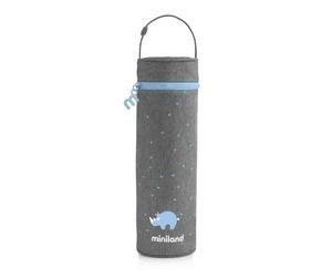 Miniland - Custodia Isotermica per Termos e Biberon Thermibag 500 ml, Borsa Termica con Manico per un Facile Trasporto (Azure)