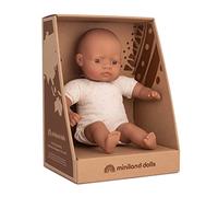 Miniland Dolls 31368: Bambola Latina da 32 cm con corpo morbido. Presentata in c