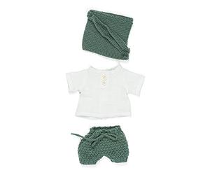 Miniland Dolls: set per bambini Dolls da 32 cm. Modello Ragazzo Forest 31649, Verde E Bianco
