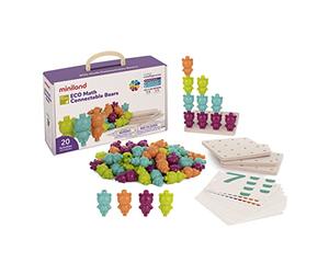 Miniland Eco Colors Bears: gioco di matematica realizzato in bioplastica.